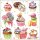 Servietten Lunch – Napkin Lunch – Format: 33 x 33 cm – 3-lagig – 20 Servietten pro Packung - Sweets – Muffins - Ambiente