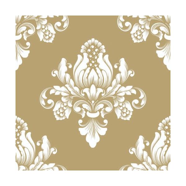 Servietten Lunch Barok Gold Blume Barok gold Muster 33x33cm 20 Servietten