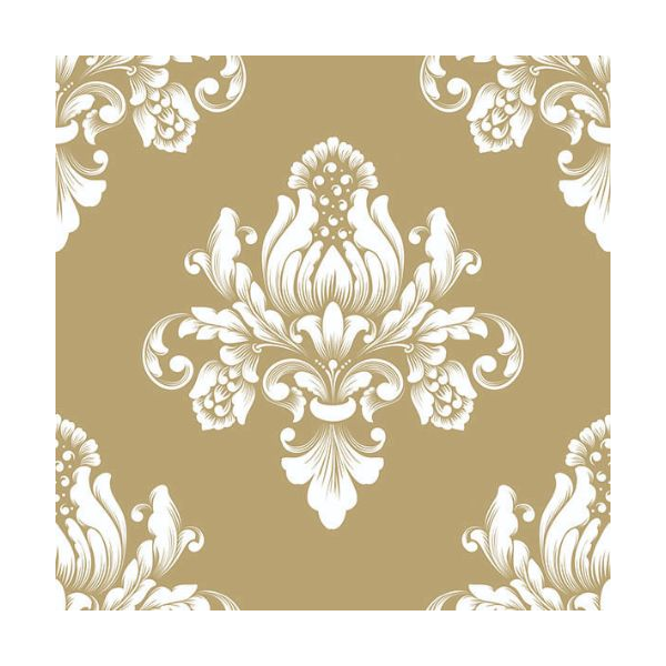 Servietten Lunch Barok Gold Blume Barok gold Muster 33x33cm 20 Servietten