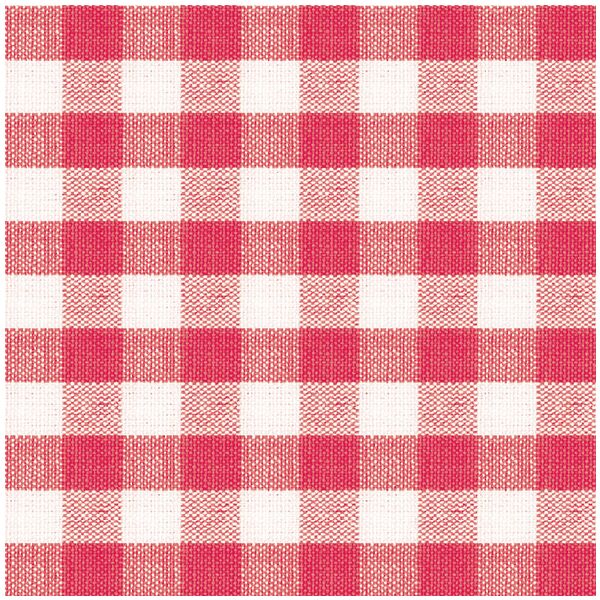 Servietten Lunch rot weiß kariert Square Red