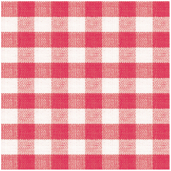 Servietten Lunch rot weiß kariert Square Red