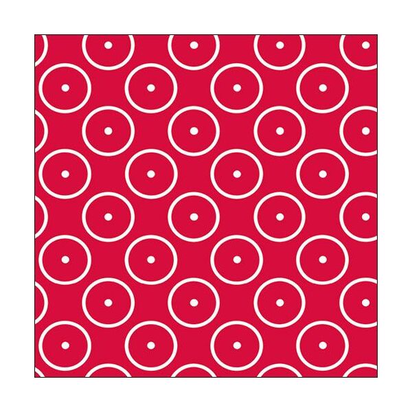 Servietten Lunch Dots Circles Zirkel Kreise rot 33x33cm 20 Servietten