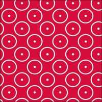 Servietten Lunch Dots Circles Zirkel Kreise rot 33x33cm...
