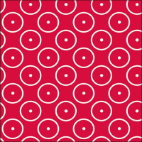 Servietten Lunch Dots Circles Zirkel Kreise rot 33x33cm...