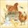 Servietten Lunch 33 x 33 cm 20 Servietten Breeding Chicken brütende Hühner