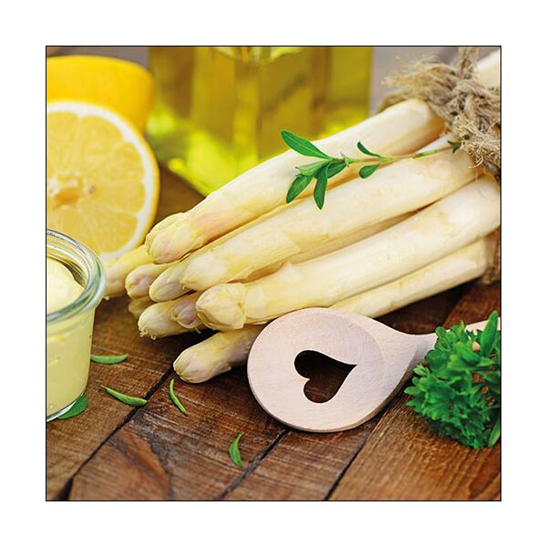 A Servietten Lunch Napkin Lunch Format: 33 x 33 cm 3-lagig 20 Servietten Heart For Asparagus Spargel