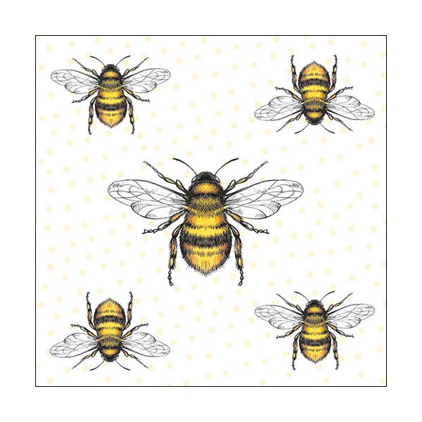 Servietten Lunch Flying Bees Bienen 33 x 33 cm 20 Servietten Bienen