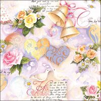 Hochzeit Servietten Lunch Napkin Lunch Format: 33 x 33 cm...