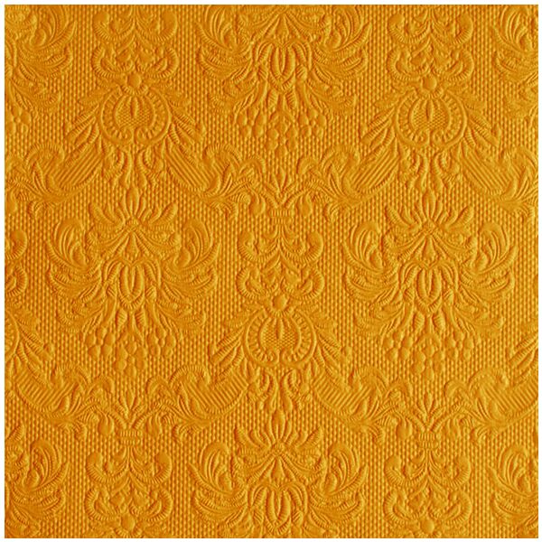 Servietten ocker-gold 33x33 cm 3-lagig mit Prägung Elegance Ocher