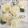 Hochzeit - Servietten Lunch – Napkin Lunch – Format: 33 x 33 cm – 3-lagig – 20 Servietten pro Packung - White Wedding – weiße Rosen mit Ringen - Ambiente