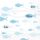 Kommunion Servietten Lunch Napkin Lunch Format: 33 x 33 cm 3-lagig 20 Servietten Communion Fishes Blue Fisch blau