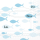 Kommunion Servietten Lunch Napkin Lunch Format: 33 x 33 cm 3-lagig 20 Servietten Communion Fishes Blue Fisch blau