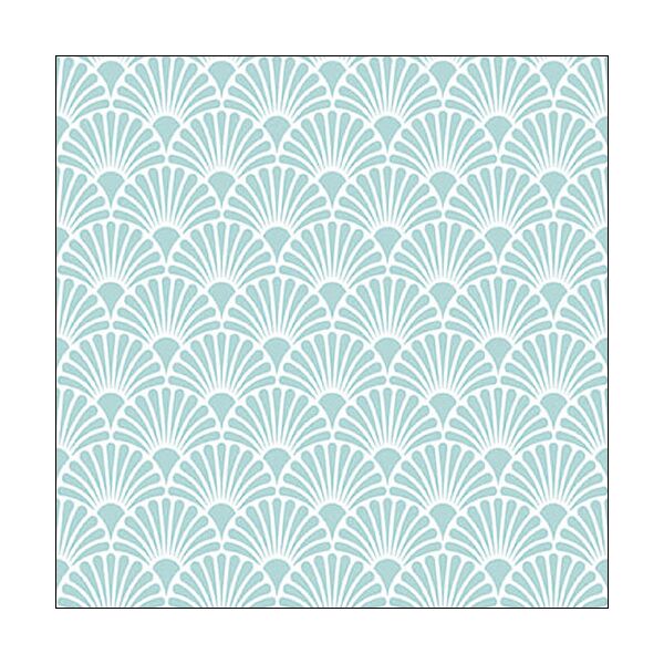 A Servietten Lunch Napkin Lunch Format: 33 x 33 cm 3-lagig 20 Servietten Art Deco Blue