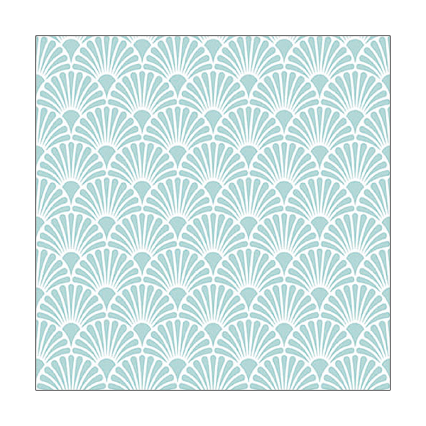 A Servietten Lunch Napkin Lunch Format: 33 x 33 cm 3-lagig 20 Servietten Art Deco Blue
