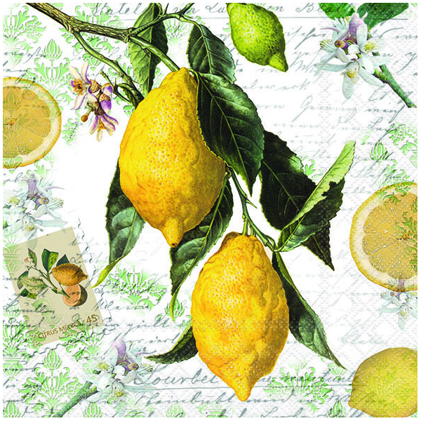 20 Servietten Ostern – 33x33 Cm, 3-lagig, Mit Narzissen & Eiern – Für Tischdeko & Serviettentechnik