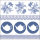 Servietten Lunch – Napkin Lunch – Format: 33 x 33 cm – 3-lagig – 20 Servietten pro Packung - Teapots Blue – Teekessel blau