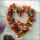 Servietten Lunch 33 x 33 cm 3-lagig 20 Servietten Lampion Heart Herz aus Blumen
