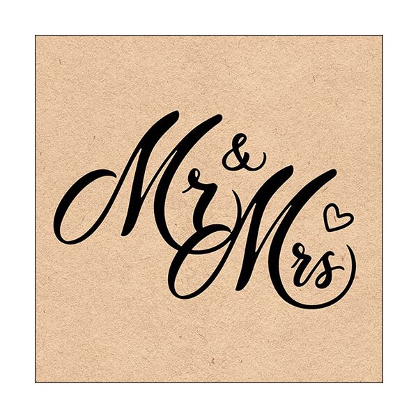 Hochzeit Servietten Lunch Napkin Lunch Format: 33 x 33 cm 3-lagig 20 Servietten Recycled Mr & Mrs