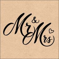 Hochzeit Servietten Lunch Napkin Lunch Format: 33 x 33 cm...