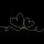 Servietten Lunch Line Of Love Gold Black Liebeslinie gold schwarz Herzen 33x33cm 20 Servietten