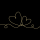Servietten Lunch Line Of Love Gold Black Liebeslinie gold schwarz Herzen 33x33cm 20 Servietten