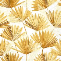 Servietten Lunch Palmenblätter gold Palm Leaf Gold...
