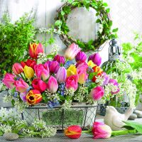 Servietten Lunch 33 x 33 cm 3-lagig 20 Servietten Spring...