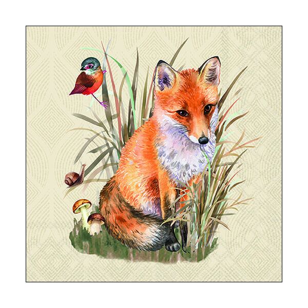 Servietten Lunch 33x33 cm 3-lagig 20 Servietten Foxy Fuchs