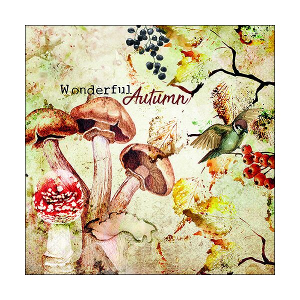 Herbst Servietten Lunch 33 x 33 cm 3-lagig 20 Servietten Wonderful Autumn Herbst