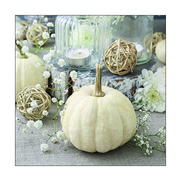 Halloween Servietten Lunch 33 x 33 cm 3-lagig 20 Servietten Modern Pumpkin moderner Kürbis