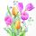 Servietten Lunch bunter Tulpenstrauss Tulips Bouquet 33x33cm 3-lagig 20 Servietten