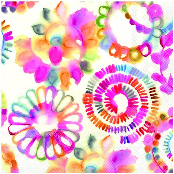 Servietten Lunch Napkin Lunch Format: 33 x 33 cm 3-lagig 20 Servietten Fantasy Circles Fantasie Kreise