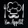Servietten Lunch 33 x 33 cm 3-lagig 20 Servietten Chef Black Bon Appetit