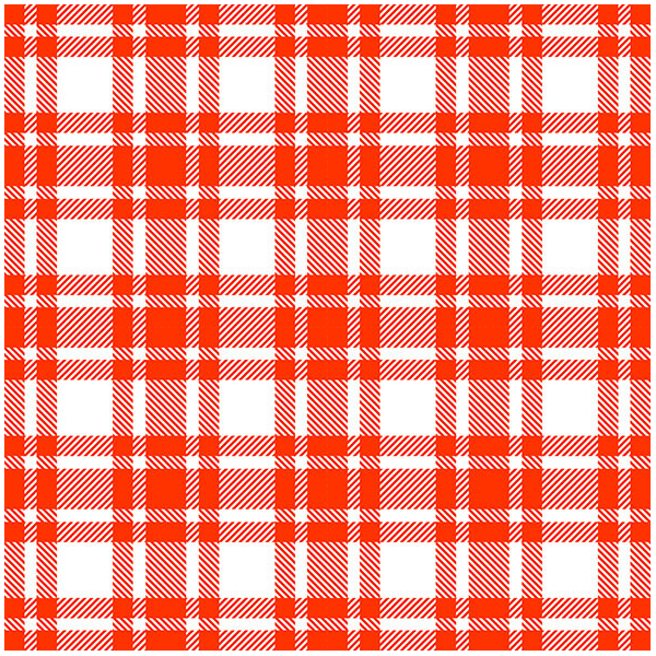 Servietten Lunch orange/rot karriert Checkered Pattern Orange