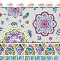 A Servietten Lunch Boho Sand Boho Muster bunt beige
