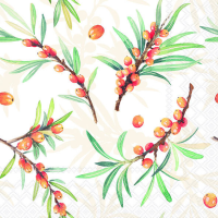 Servietten Lunch Sea Buckthorn Sanddorn 33x33cm 20...