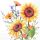 Servietten Lunch 33x33 cm 3-lagig 20 Servietten Sunflowers Sonnenblumen Herbst
