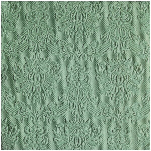 Servietten Lunch 33x33 cm 3-lagig mit Prägung 15 Servietten Elegance Sage Elegance Salbei mit Prägung