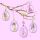 Servietten Lunch Glass Eier rosa Ostern Glass Eggs Rose 33x33cm 20 Servietten