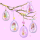 Servietten Lunch Glass Eier rosa Ostern Glass Eggs Rose 33x33cm 20 Servietten