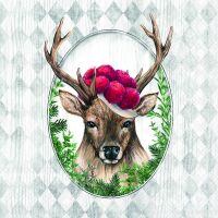 Servietten Lunch 33 x 33 cm 3-lagig 20 Servietten Deer In...