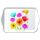 A Tray Melamine Tablett 13 x 21 cm Colourful Summer Flowers bunte Sommerblumen