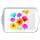 A Tray Melamine Tablett 13 x 21 cm Colourful Summer Flowers bunte Sommerblumen