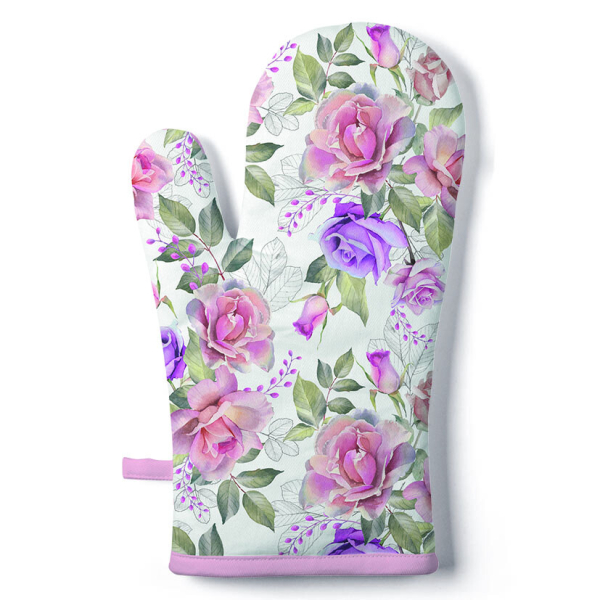 Enesco Ofenhandschuh Izzy & Oliver - 17.8x30.5 Cm, 100% Baumwolle, Buntes Weihnachtsdesign