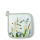 A Topflappen 20 x 20 cm Ornamental Flowers White Blumen weiss