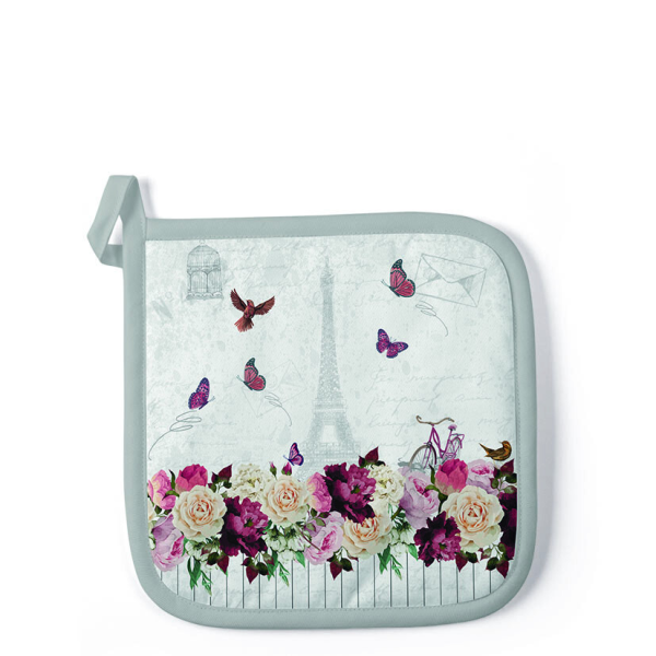 Topflappen Format: 20 x 20 cm 1 Topflappen pro Packung Romantic Paris romantisches Paris