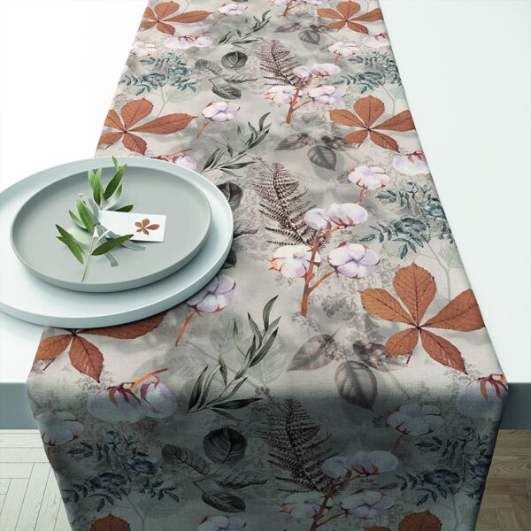 Runner Da Tavolo Con Frange Floreale Rosa - 40x150 Cm - Tovaglia Lunga Per Decorazione - 2