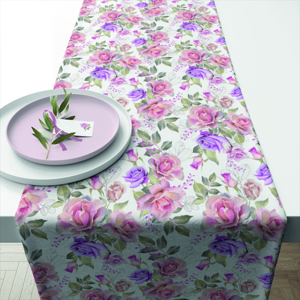 A Tischläufer Format: 40 x 150 cm 1 Tischläufer pro Packung Josephine Blumen