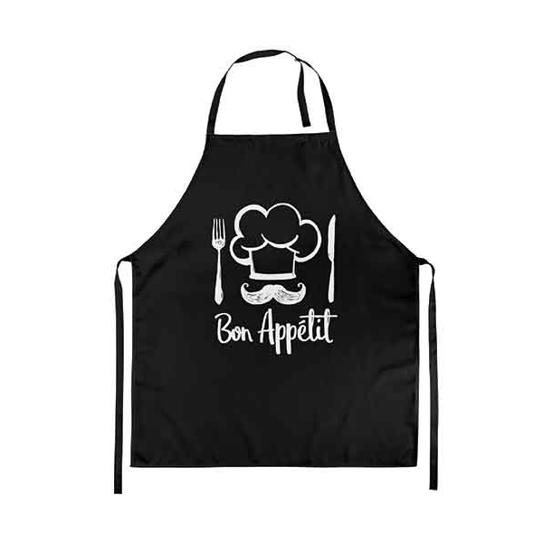 A Schürze Format: 70 x 85 cm 1 Schürze pro Packung Chef black Guten Appetit