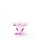 stehender Kerzenhalter klein Standing Candle Holder small glass Format Ø 9 cm x 7 cm 1 Halter pro Packung Rose rosa
